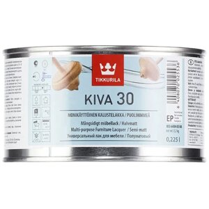 Tikkurila Kiva 30 бесцветный, полуматовая, 0.35 кг, 0.225 л