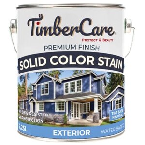 TimberCare Solid Color Stain кроющая пропитка для наружных деревянных поверхностей (белый, 2,375л)