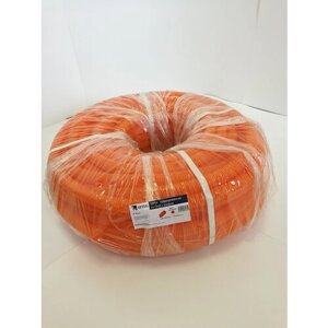 Труба гофрированная ПНД Ziteg, D20мм оранжевая, лёгкая с протяжкой, 50м.