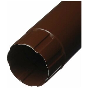 Труба водосточная металлическая d90 мм 3 м коричневая RAL 8017