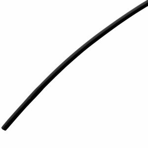 Трубка термоусадочная d4.0мм L1000мм черная, клеевая 4:1, 1 метр