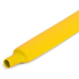 Трубка термоусадочная ТУТ (HF)-6/3 желт. (уп. 100м) КВТ 82924
