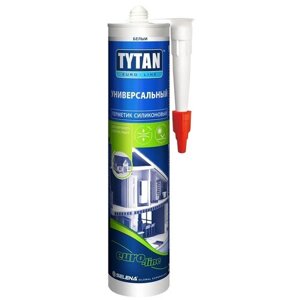 TYTAN EURO-LINE герметик силиконовый универсальный, белый (290мл)