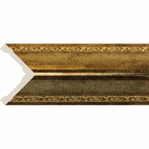 Угол декоративный "Золото"Длина 1 шт. 110 см. Набор 2 шт. Молдинг на стену Cosca