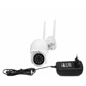 Уличная поворотная Wi-Fi IP камера видеонаблюдения 5Mp HD-ком 9826-ASW5 (Tuya-WiFi) (F1637EU). Приложение TUYA / Smartlife с записью в облако Amazo