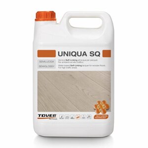 UNIQUA SQ Паркетный полиуретановый лак на водной основе 5л. полуглянцевый