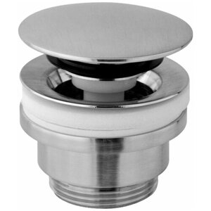 Универсальный донный клапан Paffoni, клик-клак 1 1/4" из латуни, цвет Сталь ZSCA050ST