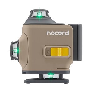 Уровень лазерный Nocord, 4х360, без аксессуаров в сумке, зеленый луч, NСL. 4P. B1