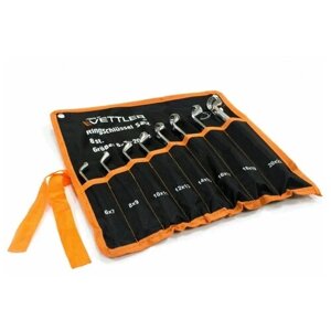 Vettler RSS8rt набор ключей накидных (8пр) 6-22мм сумка vettler