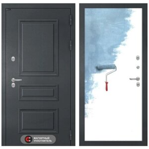 Входная дверь для дома с терморазрывом ATLANTIK с внутренней панелью 28 грунт под покраску, размер по коробке 960х2050, левая
