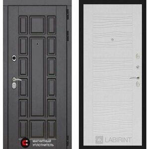 Входная дверь Labirint New York 06 "Белое дерево" 960x2050, открывание левое