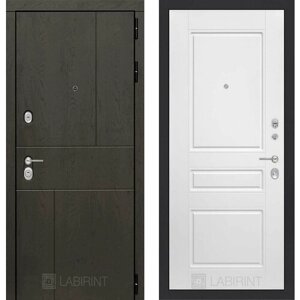 Входная дверь Labirint Urban 03 "Белый soft" 960x2050, открывание левое