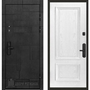 Входная дверь Regidoors флагман доминион Корсика "Perla" с электронным биометрическим замком 870x2040, открывание левое