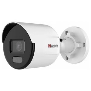 Видеокамера HiWatch 2Мп уличная цилиндрическая IP-камера с LED-подсветкой до 30м и технологией ColorVu, 1/2.8" Progressive Scan CMOS матрица