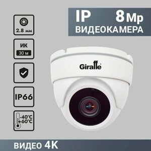 Видеокамера IP (8Mp, F) антивандальная GF-IPVIR4205MP8.0