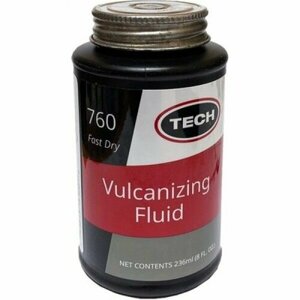 Вулканизирующая жидкость (быстросохнущий клей) FAST DRY CHEMICAL VULCANISING FLUID, объём 236 мл, с кисточкой