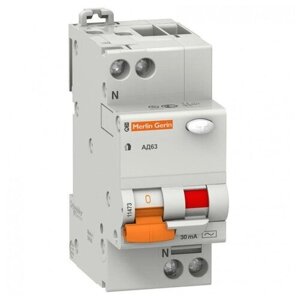 Выключатель автоматический дифференциального тока 2п (1P+N) C 16А 30мА тип AC 4.5кА К АД63 2мод. Домовой SchE 11473
