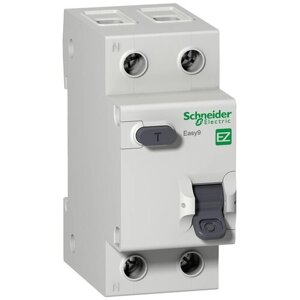 Выключатель автоматический дифференциального тока 2п (1P+N) C 40А 30мА тип AC 4.5кА EASY9 2мод. Schneider Electric EZ9D34640, 1шт