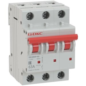 Выключатель нагрузки модульный 3п 40А YON MD63P | код MD63P-340 | DKC (10шт. в упак.)