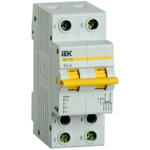 Выключатель-разъединитель трехпозиционный 2п ВРТ-63 63А IEK MPR10-2-063 (4шт.)