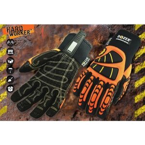 Защитные перчатки DOZER с резиновыми накладками Hard worker
