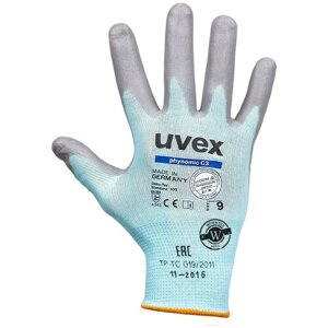 Защитные / рабочие перчатки UVEX Финомик С3 от порезов и разрывов, размер 10 ( XL )