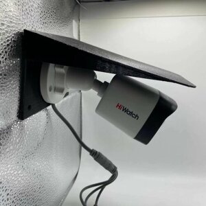 Защитный козырек для камеры 3D-печать (светильника) видеонаблюдения HIKVISION HIWATCH DAHUA плоский (черный) защита камеры от дождя, льда, снега