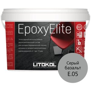 Затирка Litokol EpoxyElite, 1 кг, E. 05 серый базальт