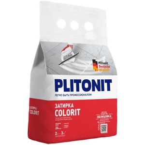 Затирка Plitonit Colorit, 2 кг, темно-серый