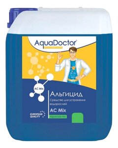 Альгицид,1л бутылка, жидкость для шоковой борьбы с водорослями, бактериями AquaDoctor AQ21650
