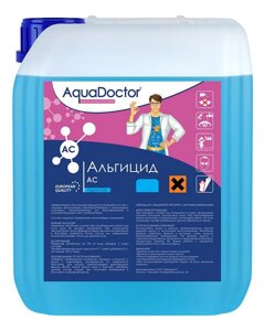 Альгицид непенящийся, 5л канистра, жидкость для борьбы с водорослями AquaDoctor AQ1554