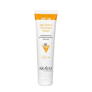 ARAVIA Крем солнцезащитный анти-возрастной для лица SPF 50 / Age Control Sunscreen Cream SPF 50 100 мл