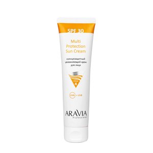 ARAVIA Крем солнцезащитный увлажняющий лица SPF 30 / Multi Protection Sun Cream SPF 30 100 мл