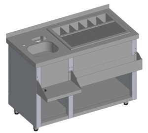 Барная станция Restoinox БСЗ1-12/6-01 без ящиков