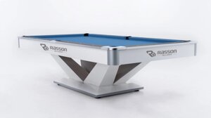 Бильярдный стол для пула Rasson Billiard Victory II Plus 9 ф (белый) с плитой