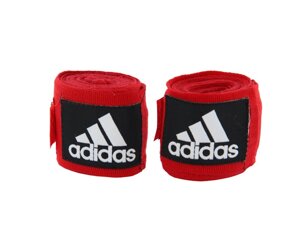 Бинты эластичные Adidas AIBA Rules Boxing Crepe Bandage, 450см, красные
