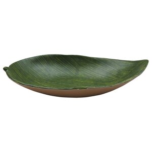 Блюдо 37,8х22,9х7см овальное Лист Green Banana Leaf пластик меламин P. L. Proff Cuisine | F46215-TAI