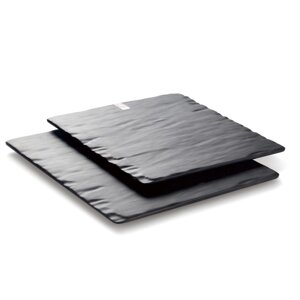 Блюдо 41х41х2см квадратное Black пластик меламин P. L. Proff Cuisine | M418094-MS