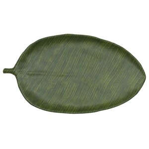 Блюдо 46х25,4х2,8см овальное Лист Green Banana Leaf пластик меламин P. L. Proff Cuisine | JW46018-TAI