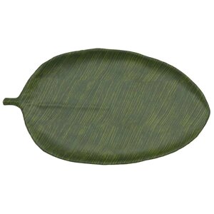 Блюдо 53,5х29х3см овальное Лист Green Banana Leaf пластик меламин P. L. Proff Cuisine | JW46020-TAI