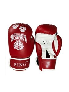Боксерские перчатки Vagro Sport Ring RS912, 12oz, красный
