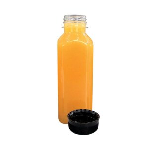 Бутылка прозрачная с пластиковой крышкой, 350 мл, 5,5х5,5х16,5(h) см, PET Garcia De Pou | 210.76