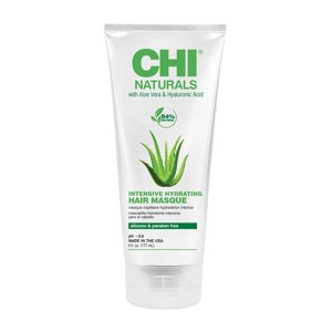 CHI маска увлажняющая для волос с алоэ вера и гиалуроновой кислотой / CHI naturals intensive hydrating HAIR masque 177 мл