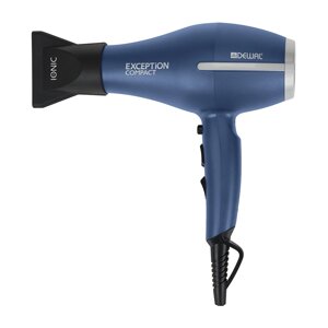 DEWAL PROFESSIONAL Фен Exception Compact 2200 компактный синий, ионизация, 2 насадки, 2200 Вт