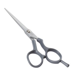 DEWAL PROFESSIONAL Ножницы парикмахерские прямые с микронасечками 5.5, цвет серый
