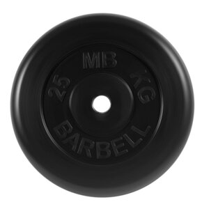 Диск обрезиненный 25кг MB Barbell MB-PltB26-25 черный