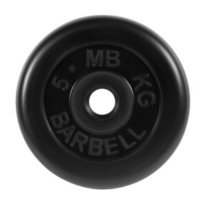 Диск обрезиненный d31мм MB Barbell MB-PltB31 5 кг черный