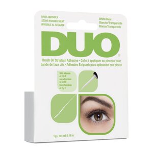 DUO Клей для накладных ресниц с витаминами прозрачный с кистью / Duo Brush On Clear Adhesive 5г