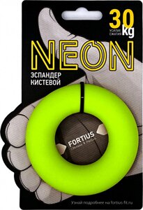 Эспандер кистевой Fortius Neon 30 кг H180701-30FY желтый