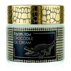 Farmstay крем с жиром крокодила для лица / crocodile OIL CREAM 70 г